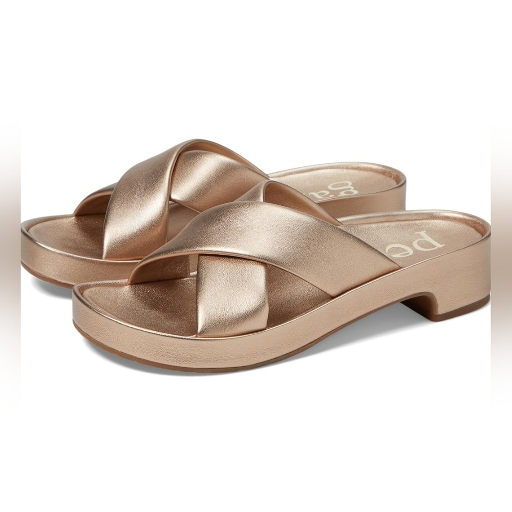 Pedro Garcia Lexia Rose Gold Nappa Lame